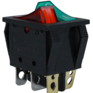 SW-110RV SWITCH TECLA DOBE ENCENDIDO Y APAGADO ROJO VERDE