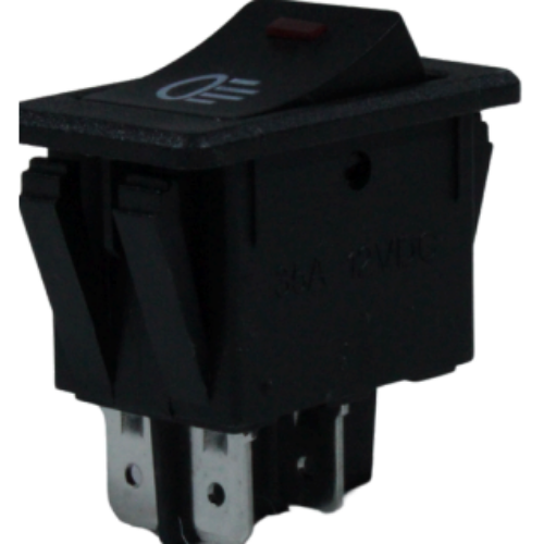 SW-111 SWITCH LUCES CON LUZ RECTANGULAR (PIEZA)