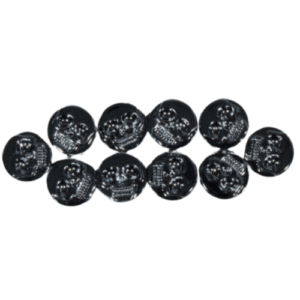 TA-TOCAL CUBRETORNILLO DE PLASTICO CALAVERA, JUEGO DE 10 PIEZAS