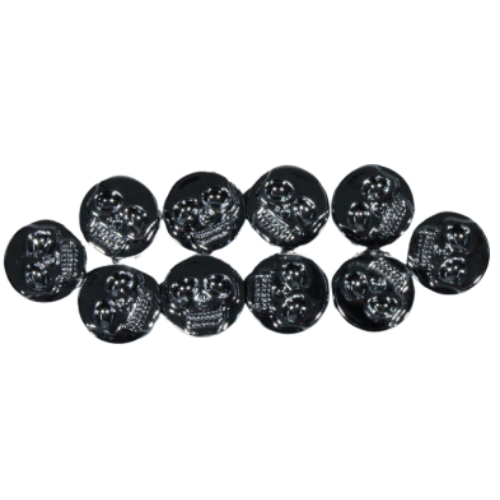 CUBRETORNILLO DE PLASTICO CALAVERA, JUEGO DE 10 PIEZAS (JUEGO)