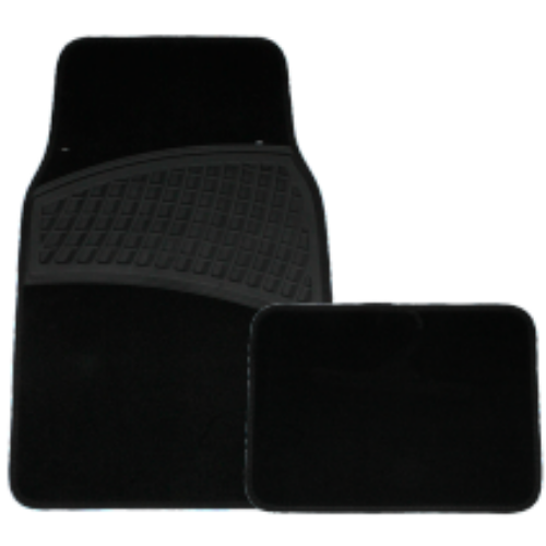 TAPETE ALFOMBRA CON HULE FLECHAS 4 PIEZAS 1.8KG (JUEGO)