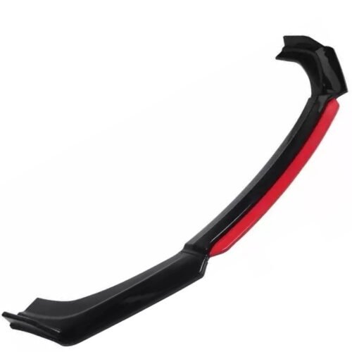 U0034 LIP SPOILER UNIVERSAL 183CM NEGRO CON BORDE ROJO (JUEGO)