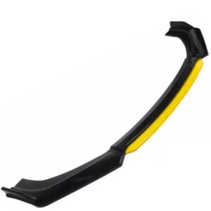 LIP SPOILER UNIVERSAL 183CM NEGRO CON  BORDE AMARILLO (JUEGO)