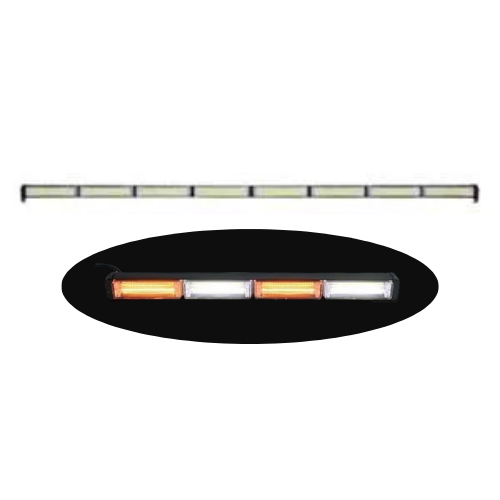 FA-CE80YL FARO DE LED COB DE 80W C 17 FUNCIONES CON 8 UNIDADES 120cm LARGO AMBAR 12/24 (PZA)