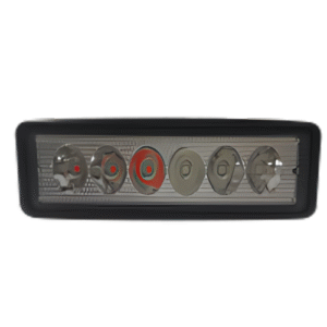 FA-LH106CY FARO CON 6 HIPER LEDS BICOLOR BLANCO / AMBAR CON 6 FUNCIONES