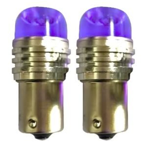 FO-LE11413FP FOCOS 1141 DE 3 LEDS CON CUBIERTA Y FLASH MORADO. (PAR)