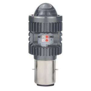 FO-MDLBA20CY FOCO PARA MOTO BA20 CON OJO DE DEMONIO AZUL / ROJO, LUPA, CON ALTA, BAJA Y ESTROBO BLANCO / AMARILLO (PIEZA)