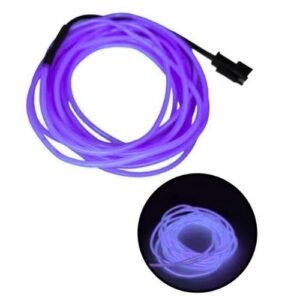 LA-673P HILO DE LUZ NEÓN DE 3 M C/FUNCION AUDIO-RITMICO MORADO (PZA)