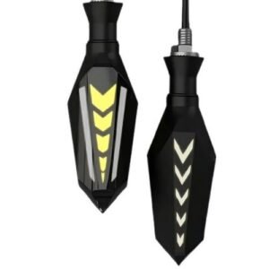 LAMPARA DIRRECCIONAL BICOLOR PARA MOTO C/24 LED FLECHAS TIPO GEL FLASH Y SECUENCIAL (PAR)