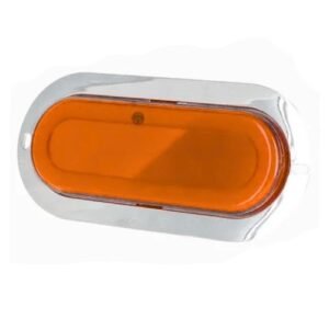 PLAFON OVALADO CON 1 LED TIPO AMBAR (PIEZA)