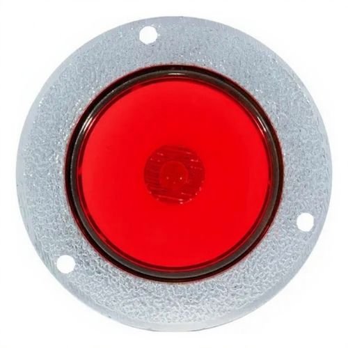 LA-PRG1R PLAFON REDONDO CON 1 LED, OJO DE ÁNGEL TIPO GEL, BISEL CROMADO Y FUNCIONES 12/24V ROJO (PIEZA)
