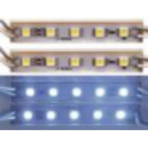 5050-5SMD_WHITE MODULO DE LEDS 5*5050 SMD BLANCO 7.6 X 1.4 X 0.5CM (20 PZAS)