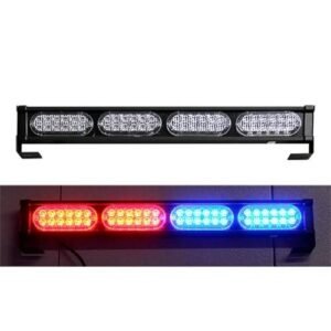 52029-8P_RD_BL BARRA DE LUZ LED 8 MODULOS VARIAS FUNCIONES RD/BL 82CMX5.2CMX3CM (PZA)