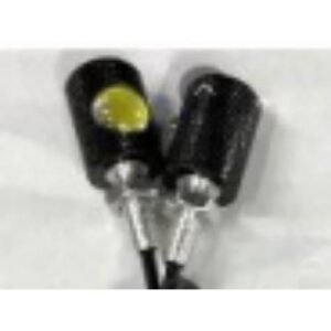 BB1024 BLACK_WHITE TORNILLO PARA PLACA CON LUZ / NEGRO BLANCO (PAR)