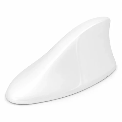 ANTENA DE ADORNO TIPO TIBURON / BLANCA (PZA)
