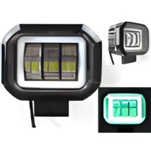FARO DE LED DE 30 WATT CON ARILLO VERDE LUZ FIJA Y ESTROBO (PAR)