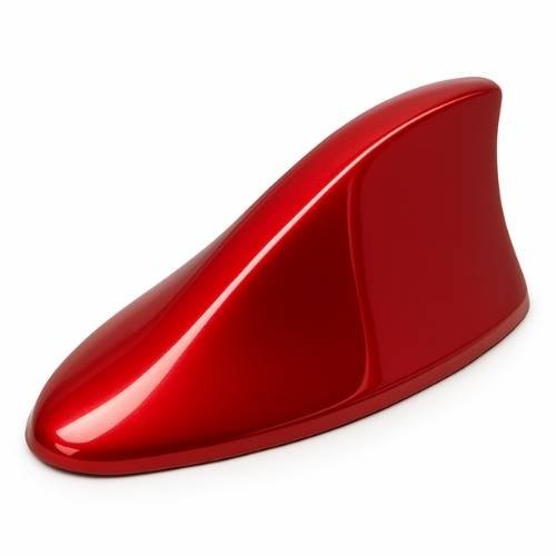 ANTENA DE ADORNO PARA USO AUTOMOTRIZ TIPO TIBURON / ROJA (PZA)