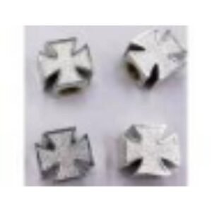 TAPON DE VALVULA CRUZ CROMO (KIT)