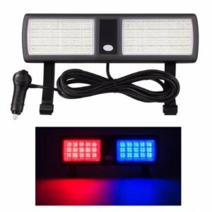CODIGO DE VICERA VARIAS FUNCIONES 48 LED CON CONEXION A SOCKET ROJO-AZUL (PZA)