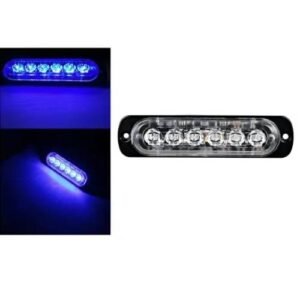 KF-LED-6K BLUE CODIGO PATRULLA UNIV 6 LEDS C/FUNC P/INT/EXT AZUL (PZA)