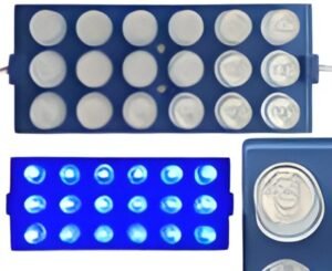 MODULOS DE LED 3 LEDS  6.1 X 13.2CM ESTROBO AZUL (PAR)