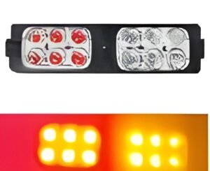 MODULO TIPO CODIGO INTELIGENTE DE PATRULLA BLANCO/AMBAR 13X3X0.9CM (20 PZAS)