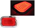 PLAFON UNIVERSAL EFECTO FANTASMA Y LUZ GEL 12/24V ROJO (PZA)