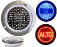 PLAFON UNIVERSAL DE 62 LEDS 12/24V 13.7CM ROJO/AZUL TIPO ALTO (PZA)