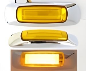 PLAFON UNIVERSAL LATERAL TIPO LASER 8 LEDS 12/24V AMBAR (PZA)