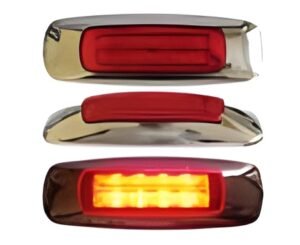 PLAFON UNIVERSAL LATERAL TIPO LASER 8 LEDS 12/24V ROJO (PZA)