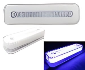 MULT-6528-GEL-PU PLAFON UNIVERSAL LATERAL 6 LEDS CON LUZ GEL 12/24V 10.4x2.1x2.9CM MORADO (PAR)