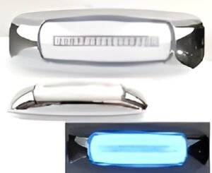 MULT-6543-G-STR-ICEB PLAFON UNIVERSAL LATERAL 4 LEDS CON LUZ GEL 12/24V ICE AZUL (PZA)