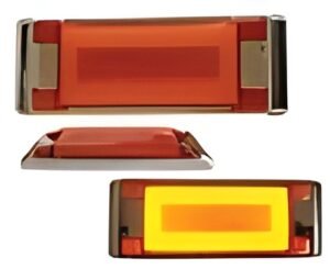 MULT-6545-STR-AM PLAFON UNIVERSAL LATERAL DE LEDS CON LUZ GEL 12/24V AMBAR (PZA)