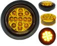 PLAFON UNIVERSAL 13 LEDS 2.5" AMBAR 12/24V (PZA)