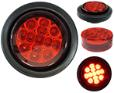 PLAFON UNIVERSAL 13 LEDS 2.5" ROJO 12/24V (PZA)
