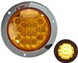 MULT-6722C-STR-AM PLAFON UNIVERSAL POSTERIOR REDONDA 20 LEDS 12V/24 AMBAR (PZA)