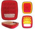 PLAFON UNIVERSAL CON ARILLO DE GEL + 12 LEDS ROJOS + 4 BLANCOS 12/24V (PZA)