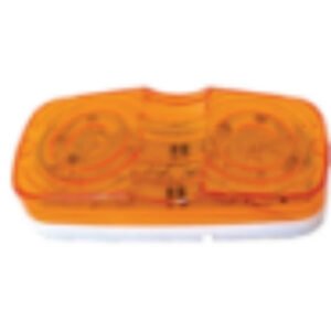 MULT_2103_AM_AM PLAFON UNIVERSAL DOBLE OPTICA 16 LEDS 12/24V AMBAR (PAR)