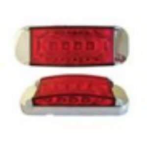 PLAFON UNIVERSAL LATERAL 16 LEDS 12/24V ROJO (PZA)