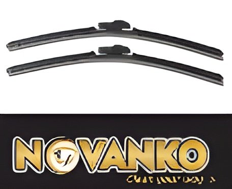 NOVA004-28 LIMPIAPARABRISAS CURVO ADAPTADORES 10 EN 1 NOVANKO 26" (PAR)