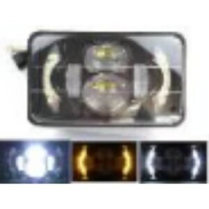 UNIDAD CUADRADA DE LEDS 5 PULGADAS ALTA INTENSIDAD CON DRL BICOLOR (PAR)