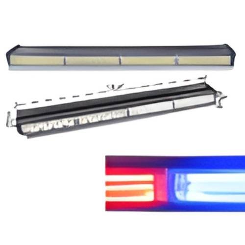BARRA LED AMBOS LADOS TIPO TORRETA 8 MODULOS 80W 12/24V ROJO/AZUL (PZA)