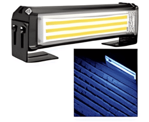 CODIGO COB TIPO FARO CON ESTROBO 20W 12/24V AZUL (PZA)