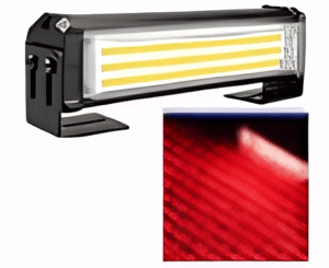 CODIGO COB TIPO FARO CON ESTROBO 20W 12/24V ROJO (PZA)