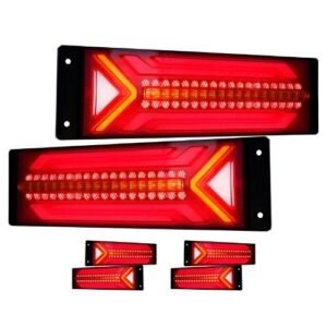 PLAFON PARA ESTAQUITAS LUZ FIJA Y DIRECCIONAL CON GEL Y ESTROBO Y FLECHA DIRECCIONAL  PLAFON 12V (PAR)