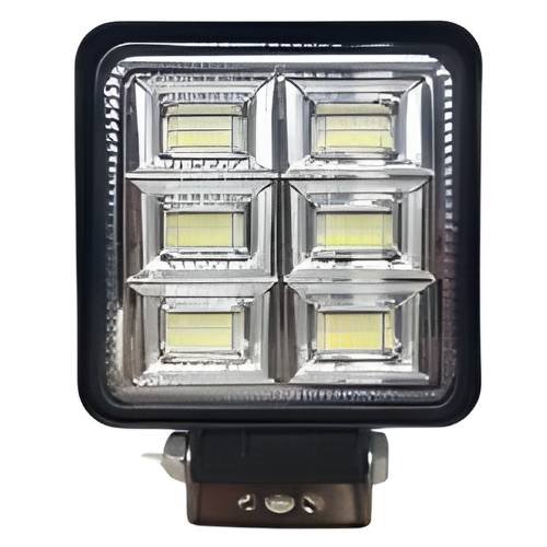 HMINIF436_WH FARO CUADRADO DE 18 LEDS DE ALTA INTENSIDAD LUZ FIJA Y ESTROBO BLANCO 8.5 X 1.9CM (PZA)