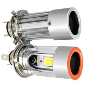 JR-MT-COB-Y RD R H4 FOCO DE LED BICOLOR CON ARILLO COB LUZ BLANCA H4 (PZA)