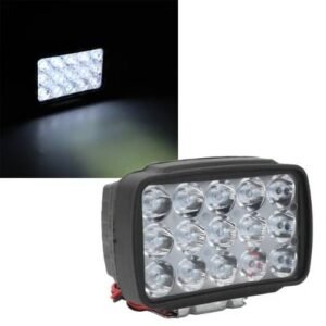 FARO DE 15 LEDS FUNCIONES LUZ FIJA + ESTROBO (PZA)