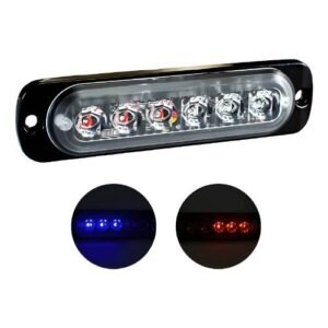 CODIGO PATRULLA UNIV 6 LEDS C/FUNC P/INT/EXT AZUL/ROJO (PZA)