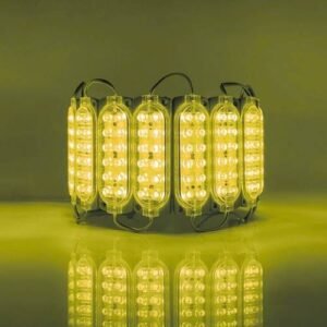 MODULOS DE LED CUERPO MISMO COLOR DEL LED  TOTAL 1.5 WATT CADA  LED AMARILLO 10.4 X 3.8 X 0.8CM (20 PZA)